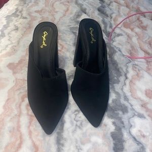 Qupid black heels